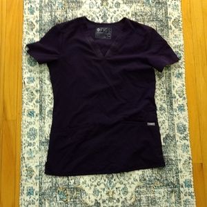 Purple Figs Scrub top